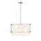 Z-Lite Kendall 4 Light Pendant, Brushed Nickel & White 197-24BN - alternate 6